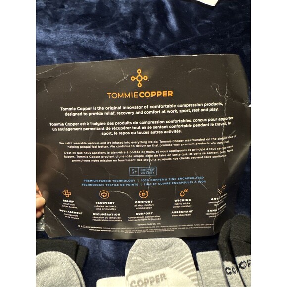 Tommie Copper Comfortable Compression Socks Size M 3 Pair NWT Unisex - Picture 5 of 9